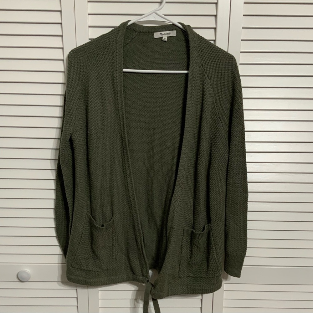 Madewell Green Cardigan Sweater Size XS